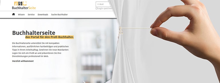 Die neue Buchhalterseite